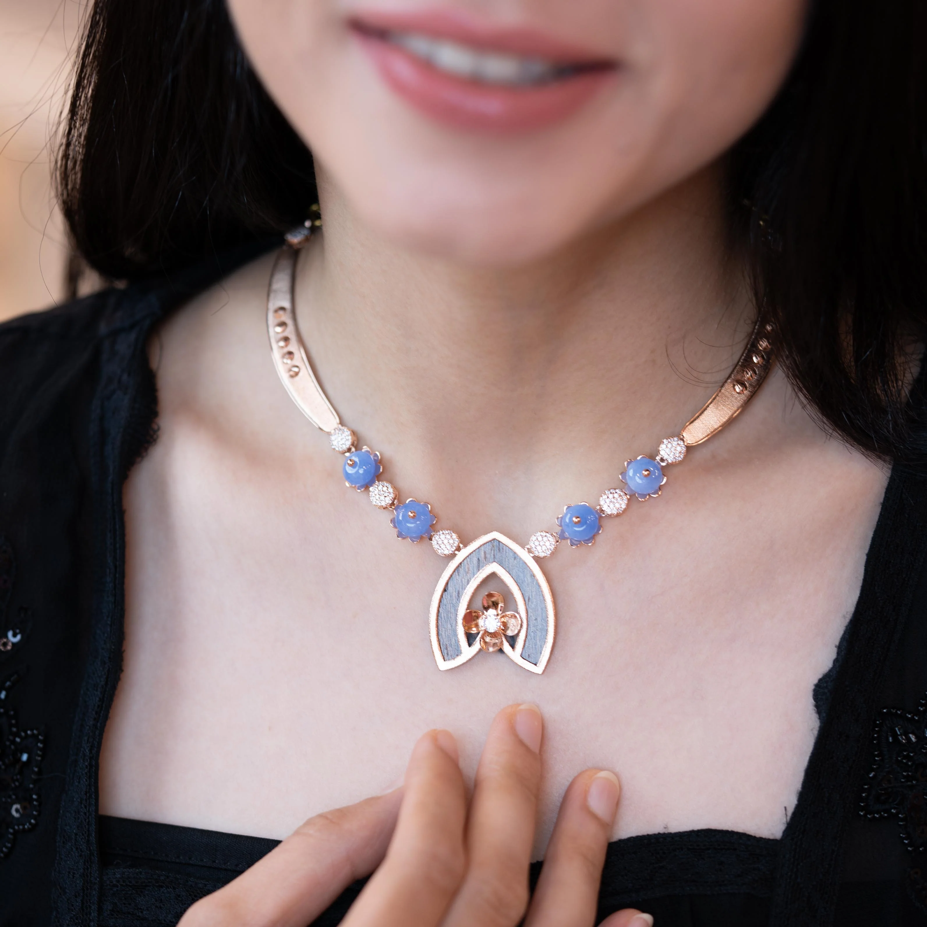 Blossom - Rose Gold Necklace - Image 4